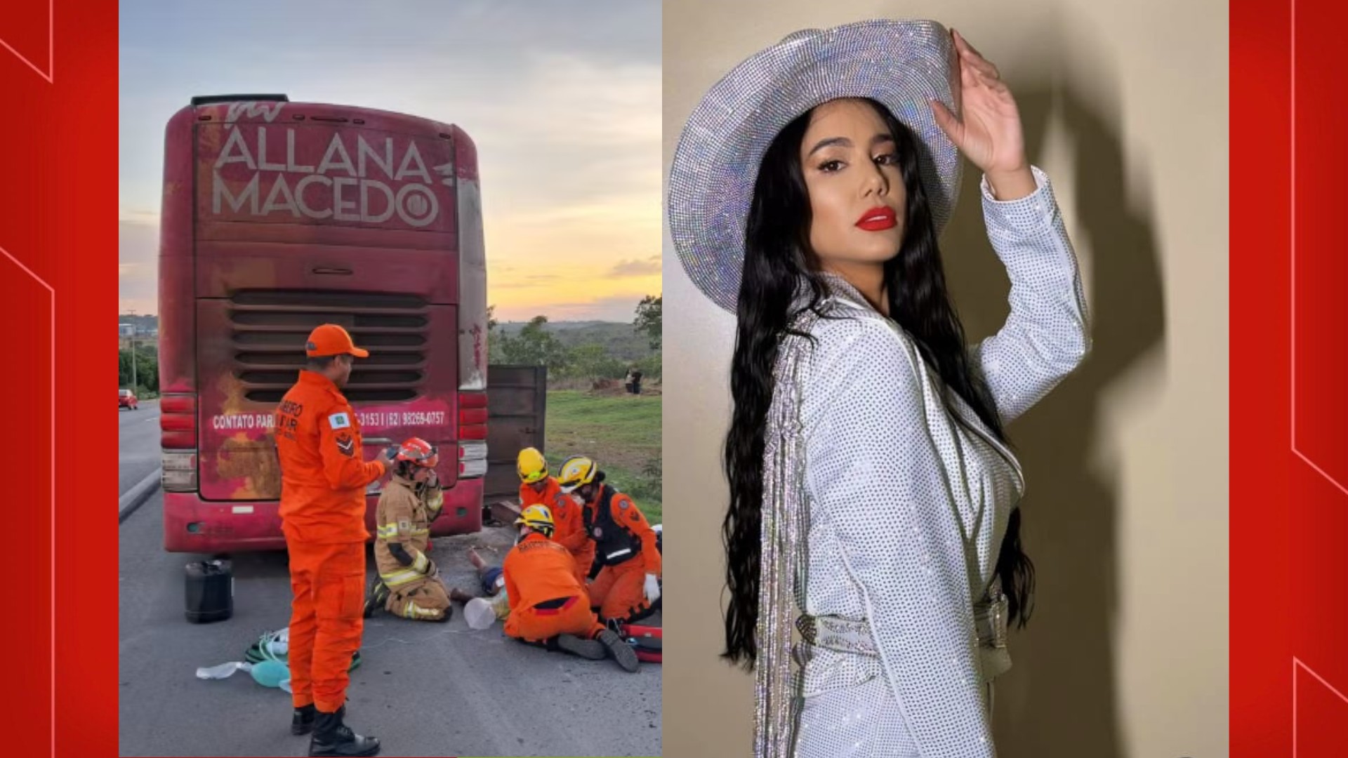 ‘Completamente em choque’, diz Allana Macedo; homem morreu esmagado trocando pneu do ônibus da cantora ‘Completamente em choque’, diz Allana Macedo; homem morreu esmagado trocando pneu do ônibus da cantora